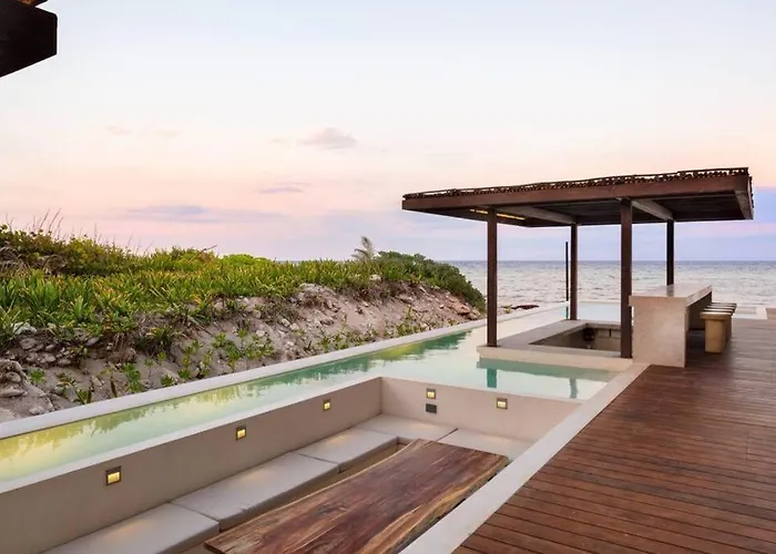 Luxury Beachfront Penthouse With Private Pool Tulum