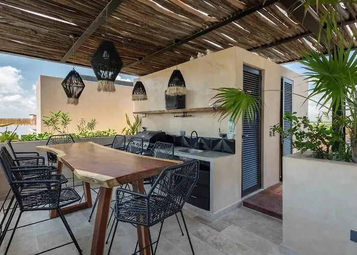 Luxury Beachfront Penthouse With Private Pool Tulum